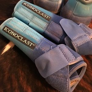 Iconoclast Blue Sport Splint Boots, Bells Equine
